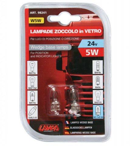 Blister de Duas Lâmpadas W5W 24V - Image 2