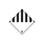 Etiqueta de peligro ADR clase 9 – mercancía peligrosa 300×300