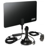 Antena TV digital com amplificador 12/24V