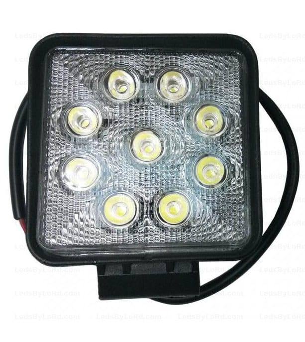 Farol trabalho Quadrado 27W Destaque