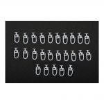 Kit 25 Roletes Cortinas Scania R G P