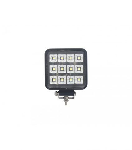 Farol de Trabalho 12x Led Quadrado com Interruptor