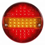 Farolim Traseiro Redondo  3 Funções Led SIM 12/24V