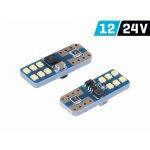 Blister de 2 lâmpadas 12 leds W5W T10 12/24V
