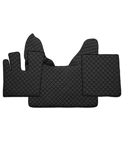 Jogo de tapetes completo Eco-Pele Preta DAF Euro 6 Automática