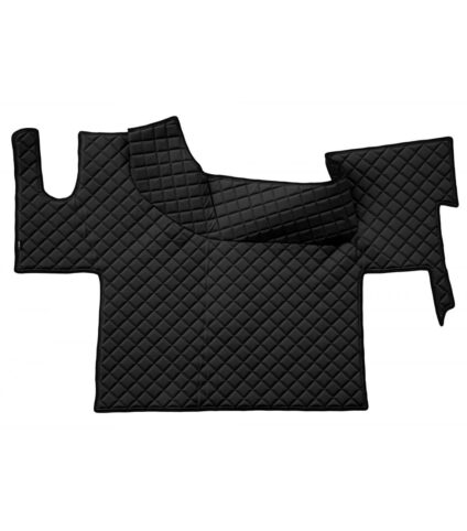 Jogo de Tapete Completo Renault T Preto Cabine Plana Preto