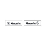 Par de Palas Mercedes 600x180 Letras Pretas