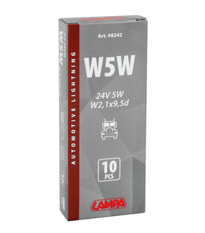 Caixa de10 Lâmpadas 24V W5W