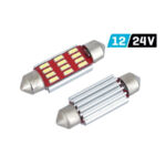 Blister 2 Lâmpadas 12/24V 12 Leds C5W 39mm