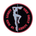 Pegatina solo la luz es Redlight