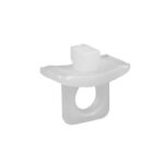 Tapón final para barra de cortina tipo U de 4 mm