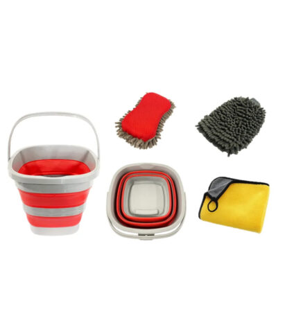 Kit Lavagem Esponjas + Balde