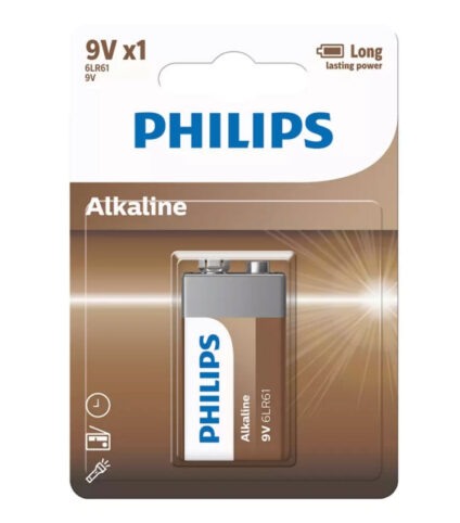 Pilha Alcalina Philips 9V