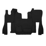 Jogo de Tapetes Lisos Eco Pele Scania R 2010-2016 Preto