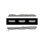 Barra Inox Com 3 Farolins De 6 Leds