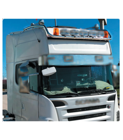 Barra De Faróis Comprida Inox Scania R Topline 1998/2016