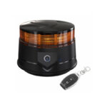 Mini Rotativo Led Laranja com Bateria Recarregável