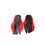 Capas de assento para carro, vermelho e preto.