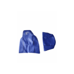 Capas de assento para carro azul com logotipo leão.