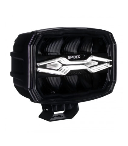 Farol LED Spider preto moderno para veículos