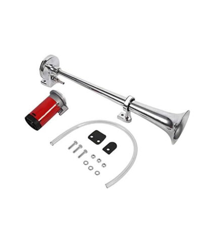 Buzina cromada com kit de instalação completo