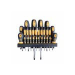 Conjunto de chaves de fenda e suporte.