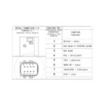 Esquema de conexão do conector 1.5, escala 2.