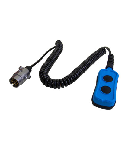 Controlo remoto com fio e conector.