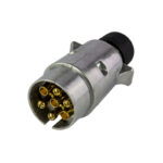 Plugue elétrico de 7 pinos para reboque automóvel.