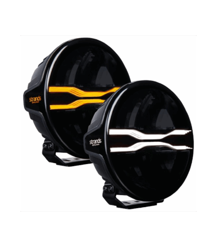 Faróis LED Strands duplos, luz branca e âmbar.