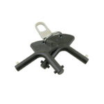 Chave segurança preta HACO com anel.