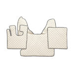 Conjunto de tapetes automóvel bege