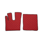 Luva e base vermelhas para forno