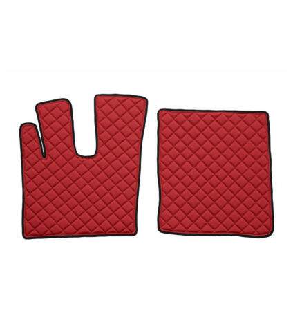 Luva e base vermelhas para forno