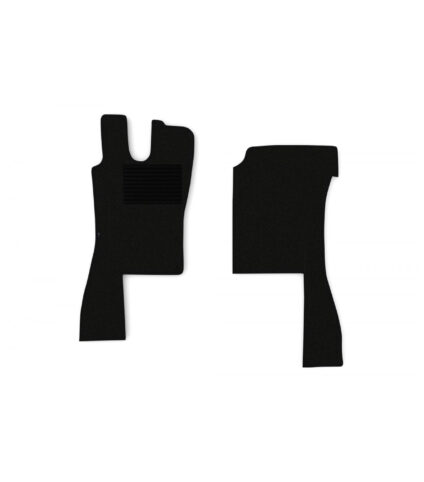 Tapetes de carro em preto, personalizados e resistentes.