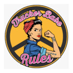 Pegatina Trucker Babe Rules