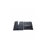Tapetes de borracha pretos para automóvel.