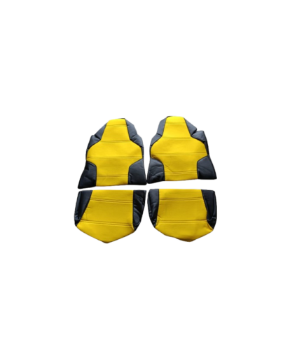 Capas de assento carro amarelas e pretas