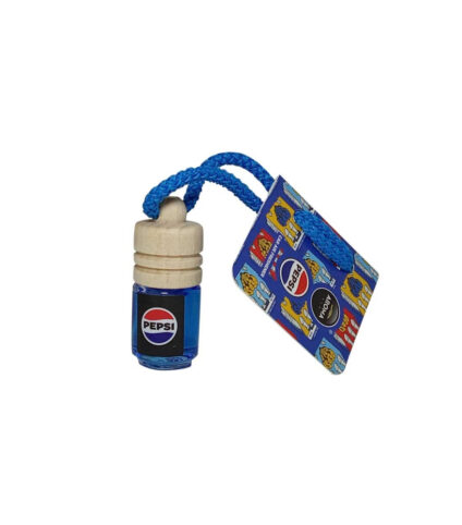 Fragrância de carro Pepsi com corda azul.