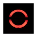 Luz vermelha em forma de círculo