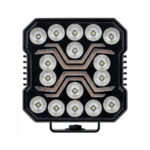 Foco LED quadrado com múltiplas lâmpadas brilhantes