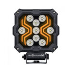 Luz LED quadrada com design moderno e robusto