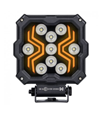 Luz LED quadrada com design moderno e robusto