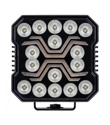 Foco LED quadrado com múltiplas lâmpadas brilhantes