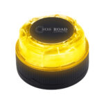 Luz de emergência amarela para estrada.