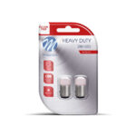 Lâmpadas LED 24V Heavy Duty M-Tech em embalagem.