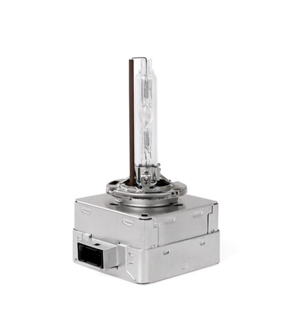 Lâmpada de Farol Xenon D1S em fundo branco.