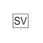 Placa ADR SV 25x25cm
